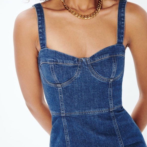 Reformation Blue Denim Dress - Picture 5 of 6